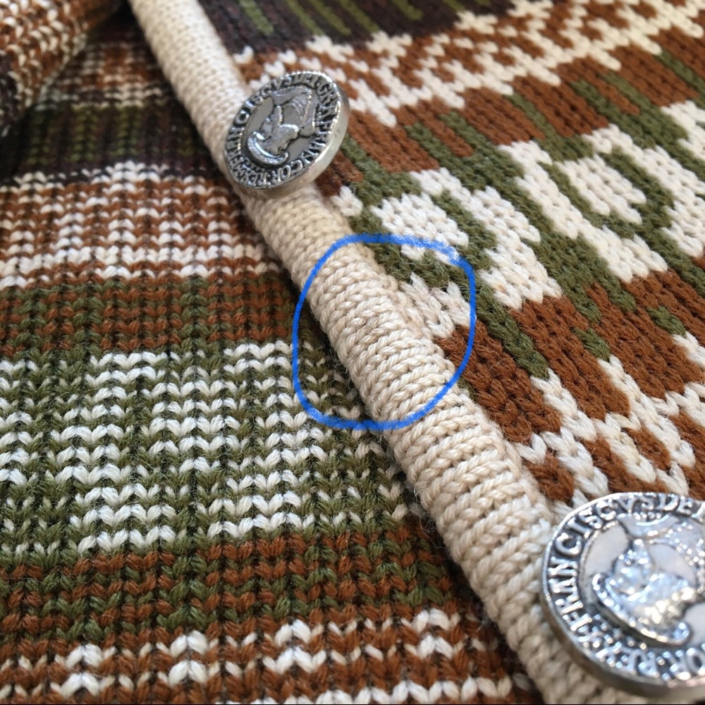 Vintage Australian Wool Norwegian Inspired Cardi - Picture 14 of 16